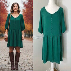 RW&CO Drop Waist Dolman Sleeve Dress M